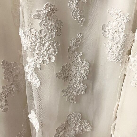 NWT Galina Beaded Strapless Tea Length Wedding Bridal Gown Dress in Ivory Size 6 - Picture 10 of 10